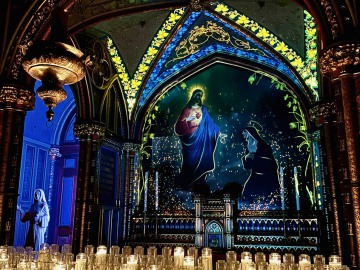 Show Aura in der Notre-Dame de Montréal