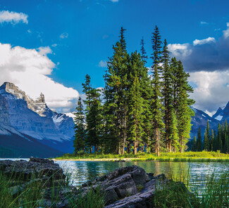 Maligne Lake im Jasper Nationalpark