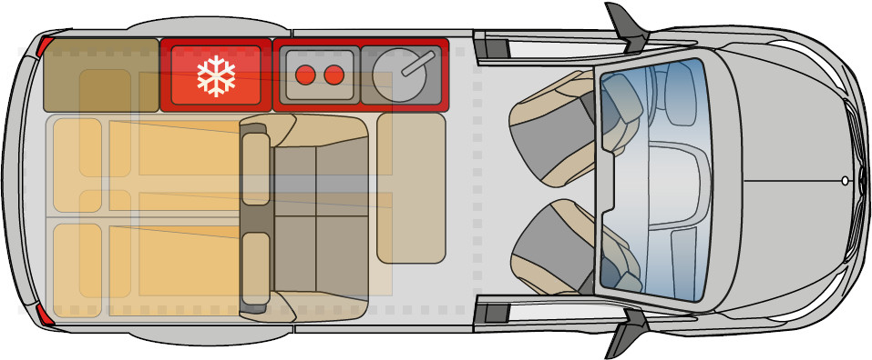 Floorplan Holdur Camper XX10