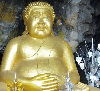 Buddha Statue - Pak Ou Höhlen