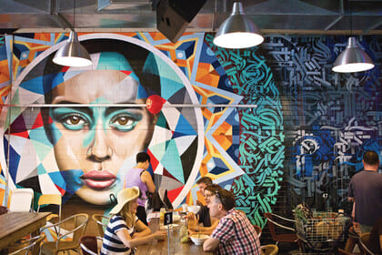 Modernes Café in Adelaide