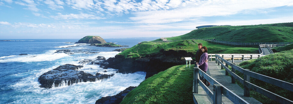 Phillip Island Ausblick auf Seerobben