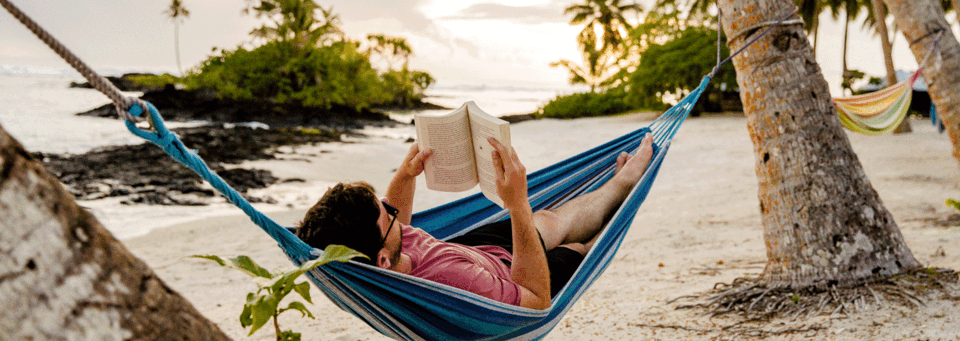 Hängematte am Strand auf Samoa