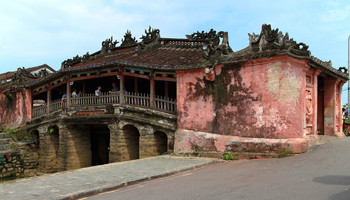 Reisebericht Vietnam - Japanische Brücke in Hoi An Wahrzeichen