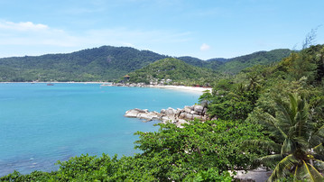 Reisebericht Thailand: Ausblick vom Spa Bereich des Santhiya Koh Phangan Resort & Spa