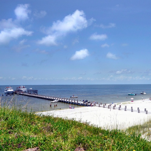 Ship Island Strand an der Golfküste