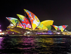 Leuchtendes Opera House am Vivid Festival