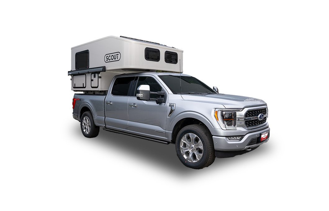 Außenansicht des Truck Camper Scout