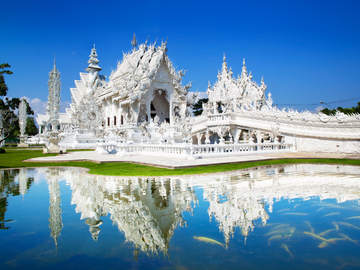 Wat Rong Khun Tempel in Chiang Rai