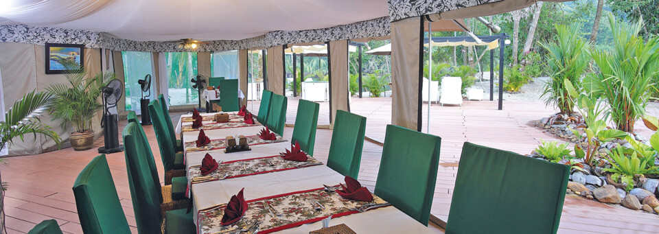 Restaurant der 4 Rivers Eco Lodge 