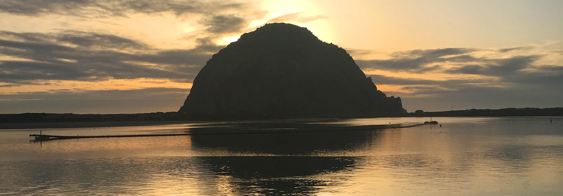 Reisebericht Kalifornien - Sonnenuntergang am Morro Rock in der Morro Bay