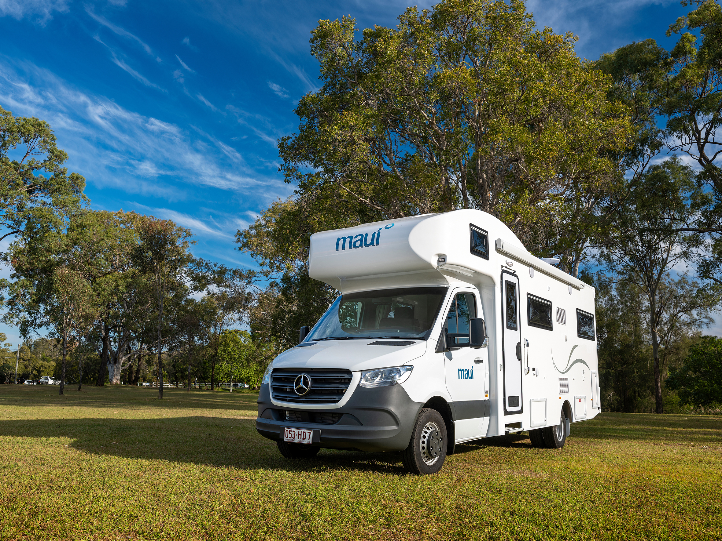Außenansicht des Maui Beach Camper