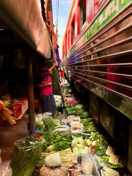 Maeklong Railway Market