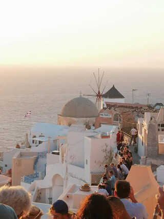 Santorini Reisebericht - Sonnenuntergang auf Santorini